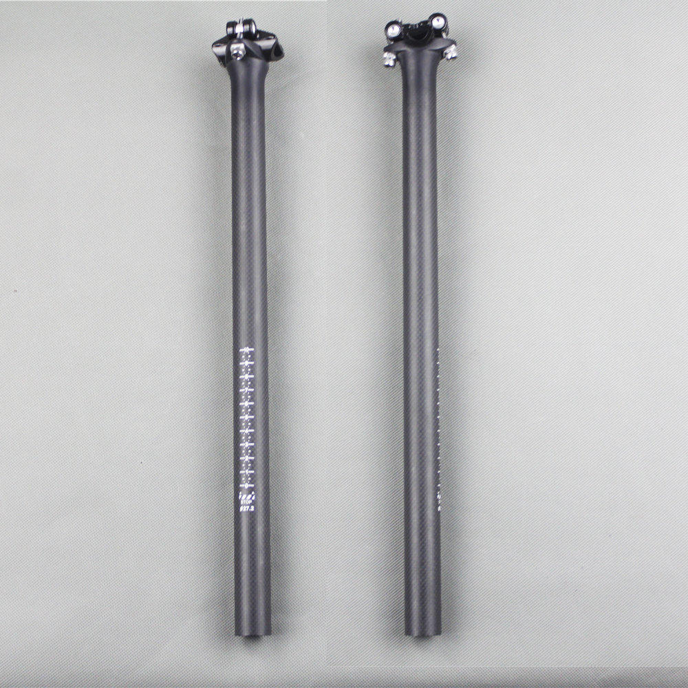 Hiilikuitu satulatolppa polkupyörän satulatolppa ei logoa mtb/road polkupyörän satulatolppa pyöräily bick satulan putki 27.2/30.8/31.6mm*350/400mm 3k matta