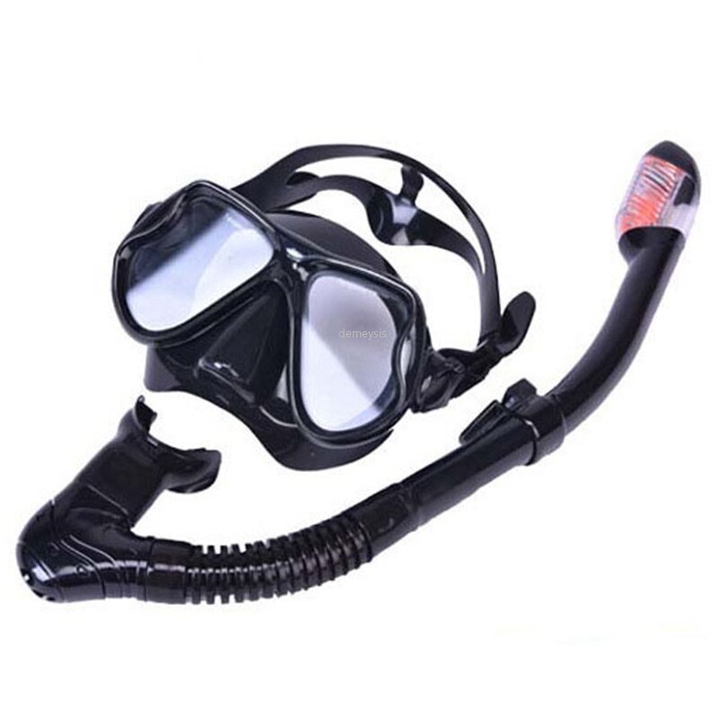 Diving Mask and Snorkel Set - Anti-Fog Goggles - Scuba Swimming Pool Equipment - Silicone & Tempered Glass