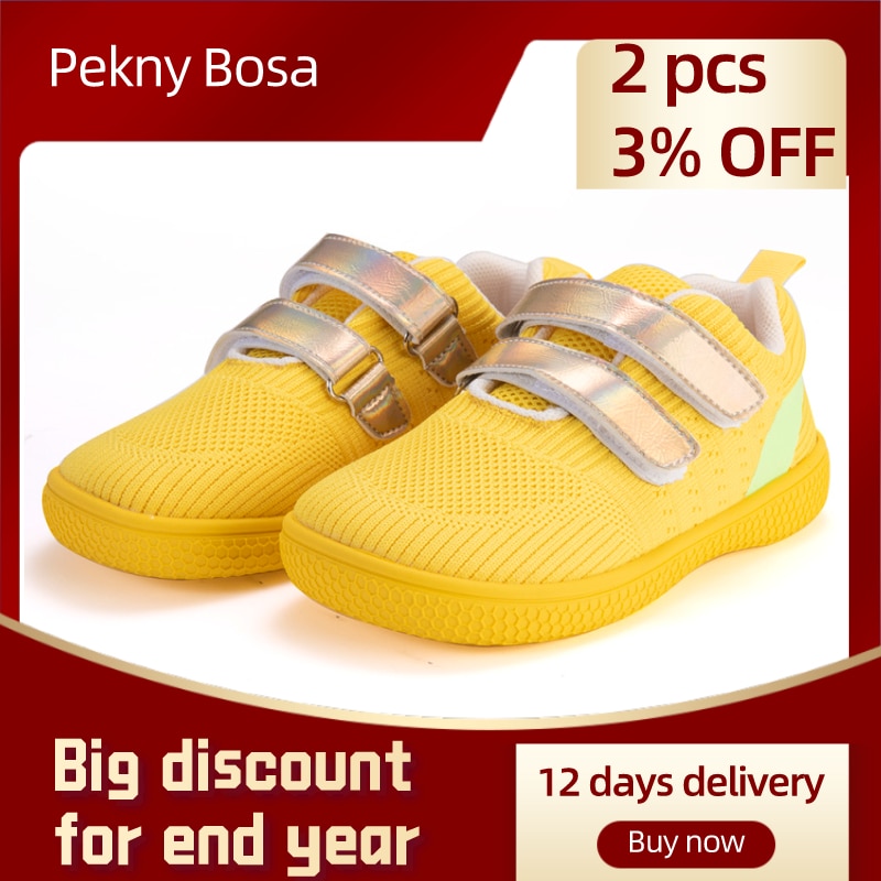 PEKNY BOSA – chaussures de printemps et d&#39;été pour enfants, baskets respirantes décontractées à semelle souple pour garçons et filles 25-35