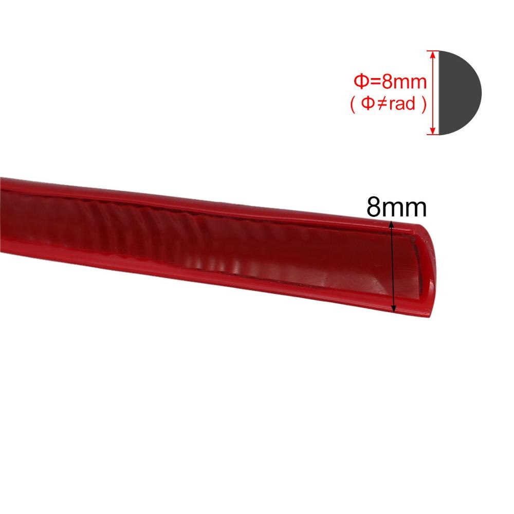 X autohaux myk plast panel lister trim stripe bil rød grill utvendig dekorasjon lister trim list 2 meter