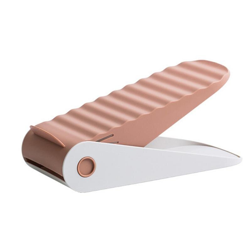 Verstelbare Schoenenrek Plastic Schoenenrek Dubbele Schoenenrek Schoen Afwerking Schoen Opbergrek Schoen Organisator Schoenenrek: red