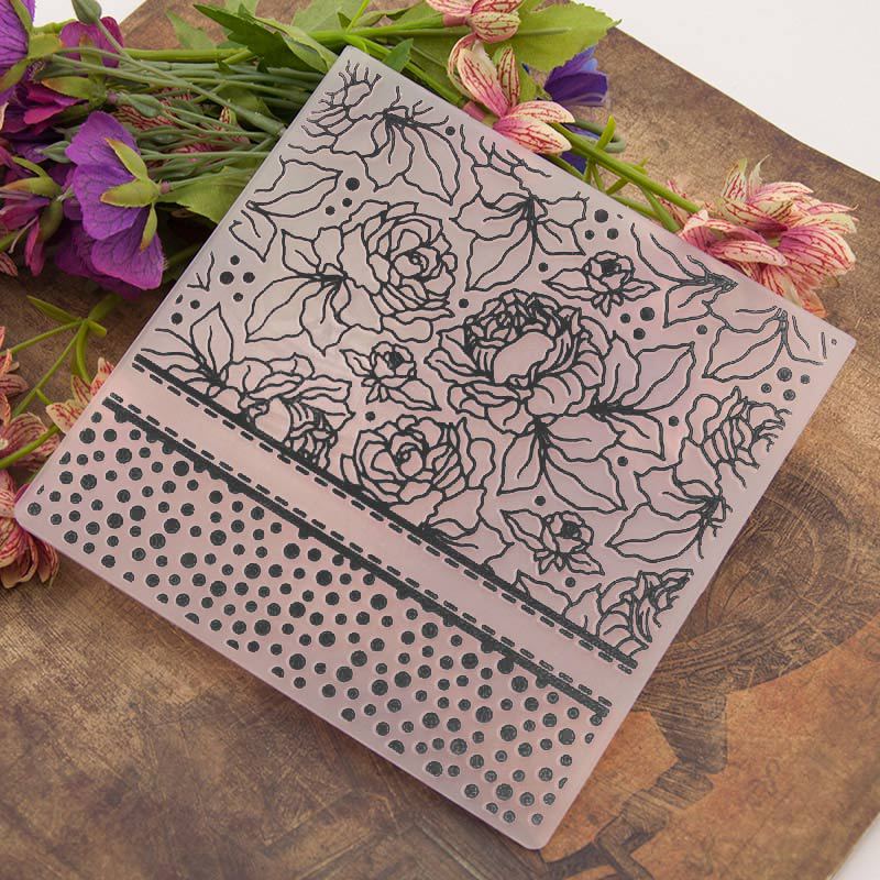 KSCRAFT Flowers Embossing Folders for DIY Scrapbooking Paper Craft/Card Making Decoration Supplies