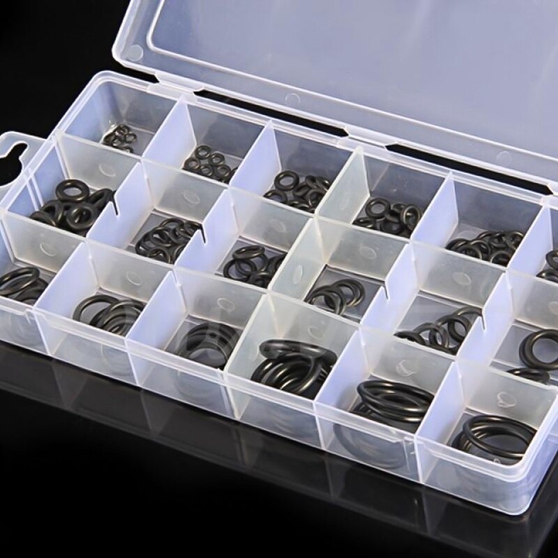 225pcs/box NBR Seal Ring Kit Thickness 1-3mm Nitrile Rubber NBR O-Ring Gasket Sealing Ring O Rings Rubber Kit Set