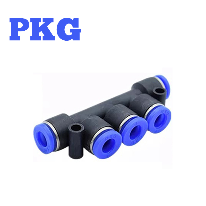 Raccord pneumatique PG/PZAG/PW/PKG/PVG/PEG 6mm à 16mm, raccord en plastique, raccord rapide, 1 pièce: Black / 1/2"