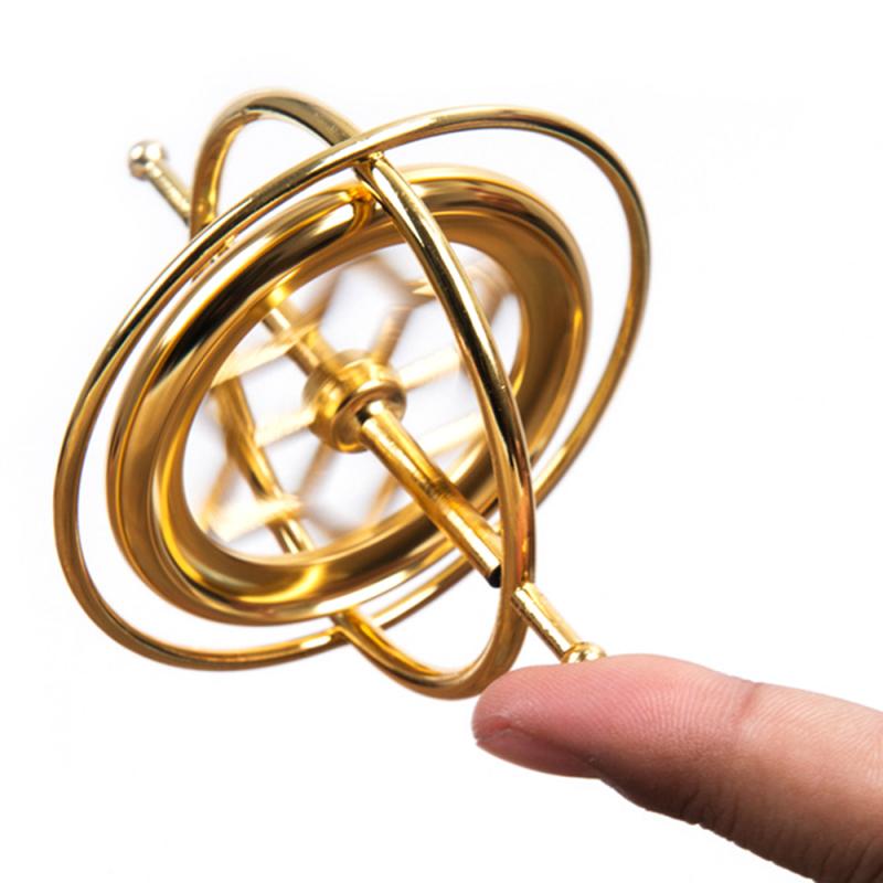 Selvbalancerende gyroskop anti-tyngdekraft finger videnskabelig dekompression pædagogisk legetøj tryk lindre klassiker
