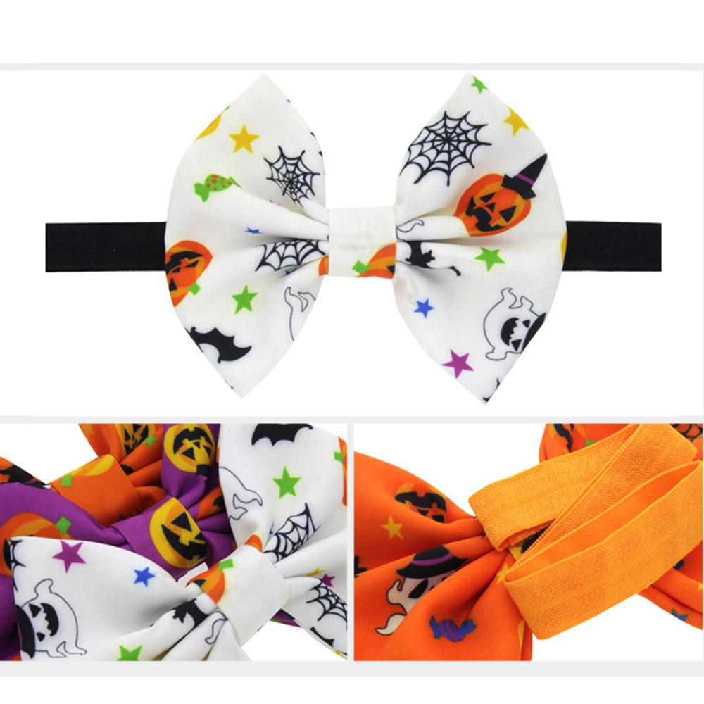 1 Pza lazos elásticos para el cabello con la diadema de calabaza para el pelo de Halloween para las bandas de baile de los Gilrs accesorios para el cabello