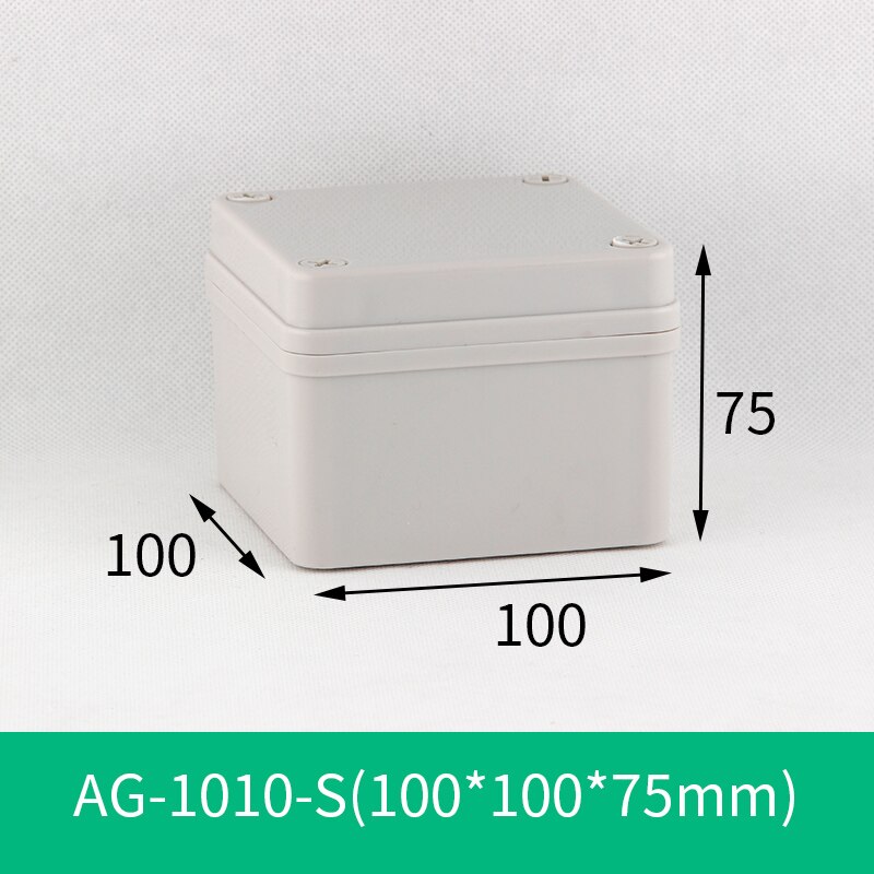 IP67 Plastic Project Box Behuizing Waterdicht Diy Aansluitkastje Abs Behuizing Case Verdeelkast: 100x100x75