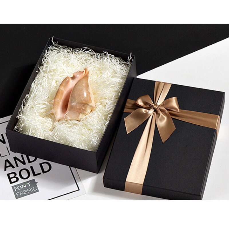 Zwart Zilver Lint High-End Valentijnsdag Verpakking Geschenkdoos Papier Souvenir Verpakking Doos Snoep Box NEW2021