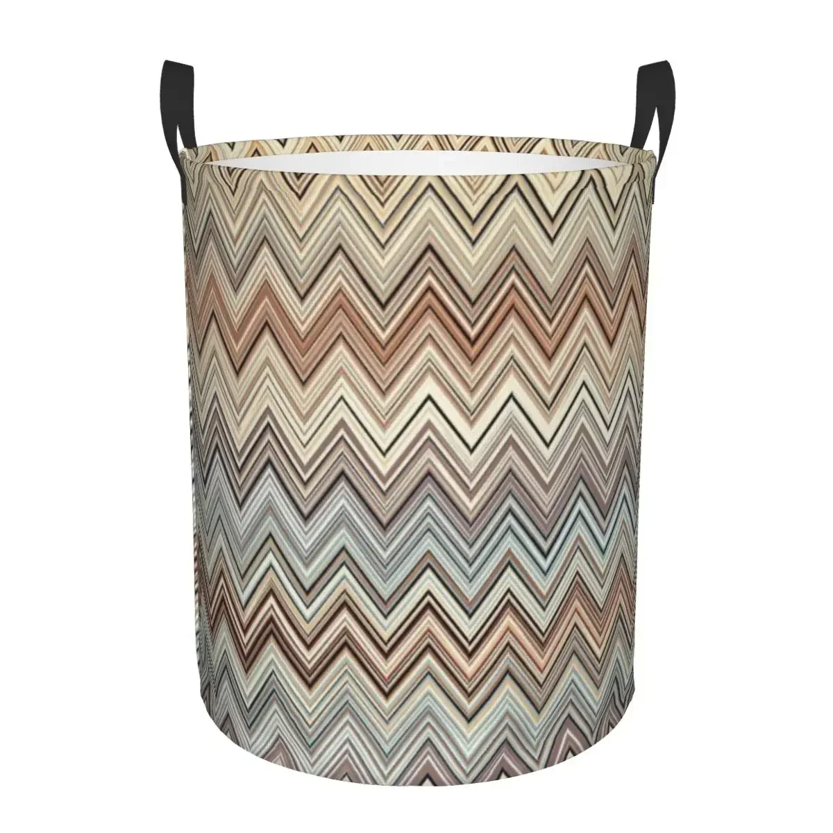 Camouflage Zigzag wasmand Opvouwbare kledingopbergbak met grote capaciteit Boheemse geometrische babymand: XL / Bordeaux