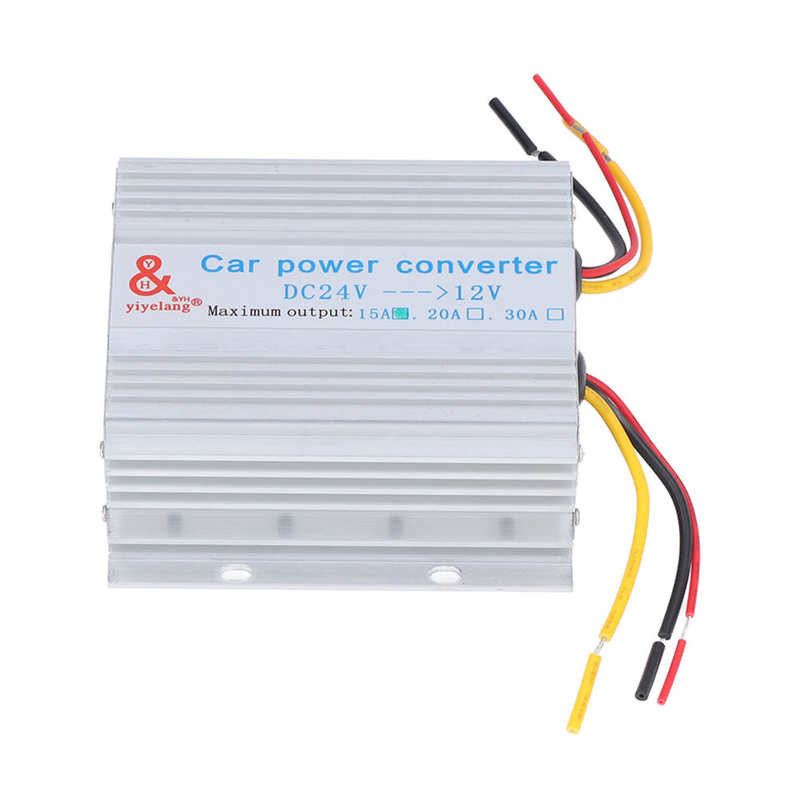 Car Power Converter Buck Transformer Voltage Changer Reducer Regulator DC24V‑12V 30A 360W/240W/180W/120W: 180W