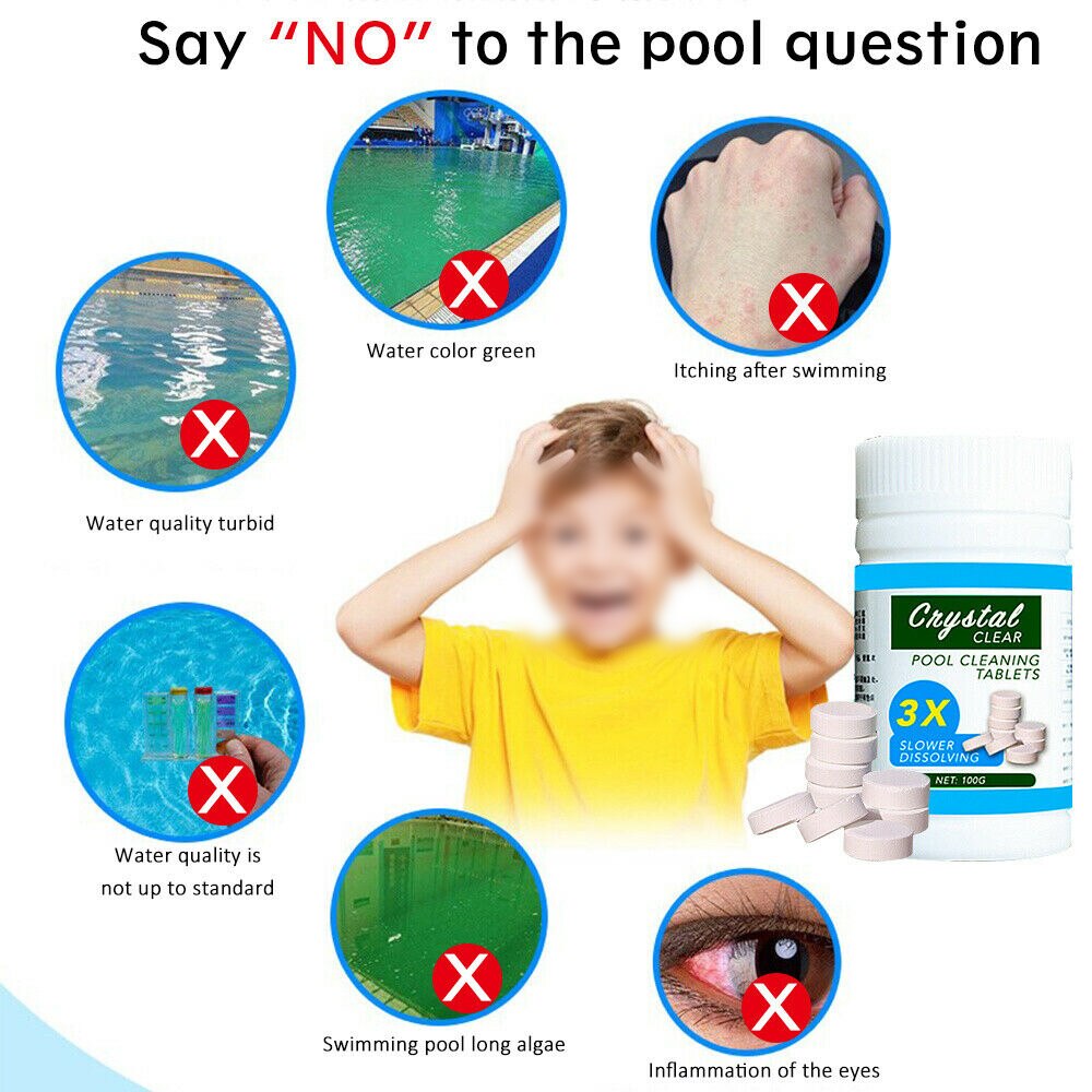 50 Chlorine Tablet Floating Dispenser Pool Spa Swimming Multi functional