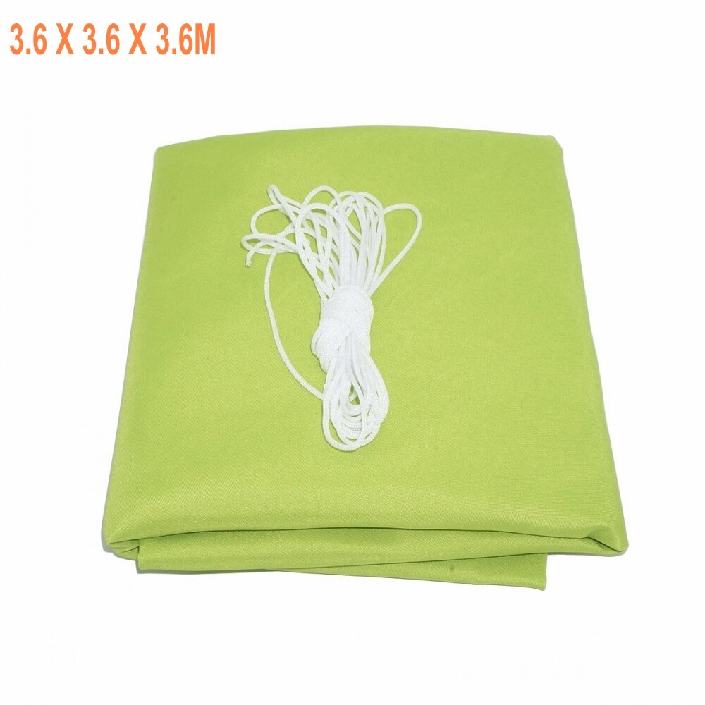 Triangle Waterproof Sun Shade Sail Yard Canopy Patio Garden UV Blocking Outdoor Sun Shelter with Wind Rope 3M / 3.6M / 5M: Green 3.6M