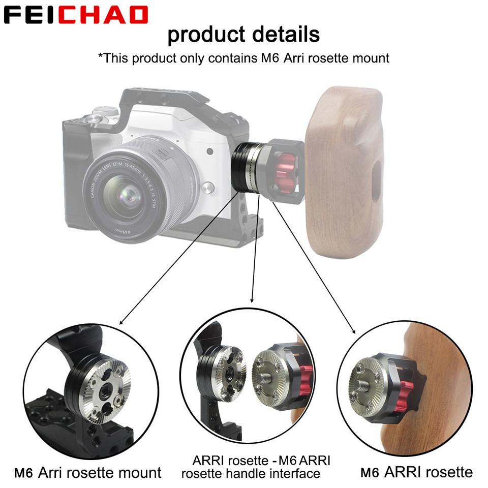 Arri Standard Rosette Bolzen Montage m6 Gewinde für DSLR Kamera KäFeige Anlage Seiten griff Griff Grundplatte verbinden Monitor Adapter