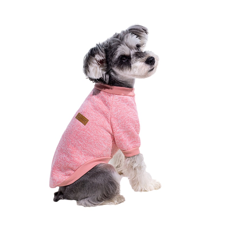 Welpen-Katzenjacke, Winter, warme Hundekleidung für kleine Hunde, Chihuahua-Mantel, Schnauzer, Mops-Kleidung, Sweatshirts, lässige Haustierkostümich: S / Rosa