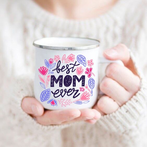 Mom Mugs Thank You for Being My Mom Coffee Mug Mother Drink Cups Tea Cup Mum Birthday Mothers Day for Mum: XH4684-A015WH-8