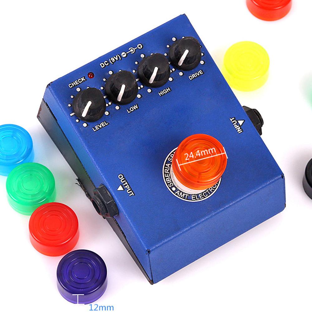 10 stuks elektrische gitaar effectpedaal mooer candy afdekkap voetschakelaar topper plastic bumpers voor gitaar effectpedaal accessoires