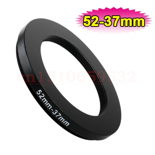10 peças 52-37mm metal de alumínio venda adaptador de filtro de anel de 52mm-37mm 52-37