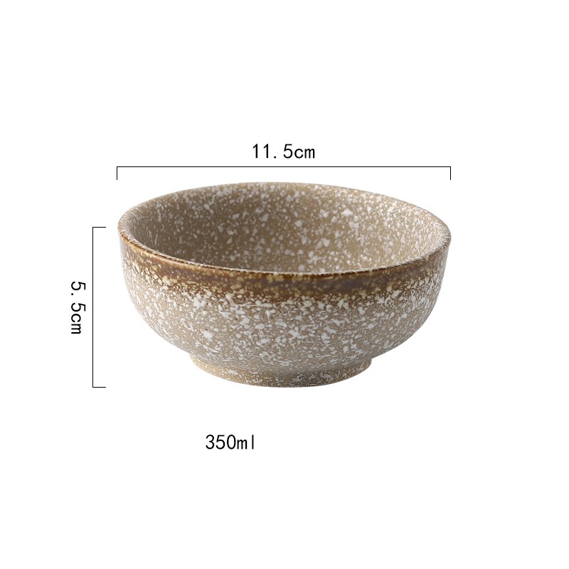 Bol de riz en céramique de 4.5 pouces de Style japonais, petit bol à soupe pour la maison, bol à nouilles, Sushi, vaisselle de Restaurant quotidien: 5