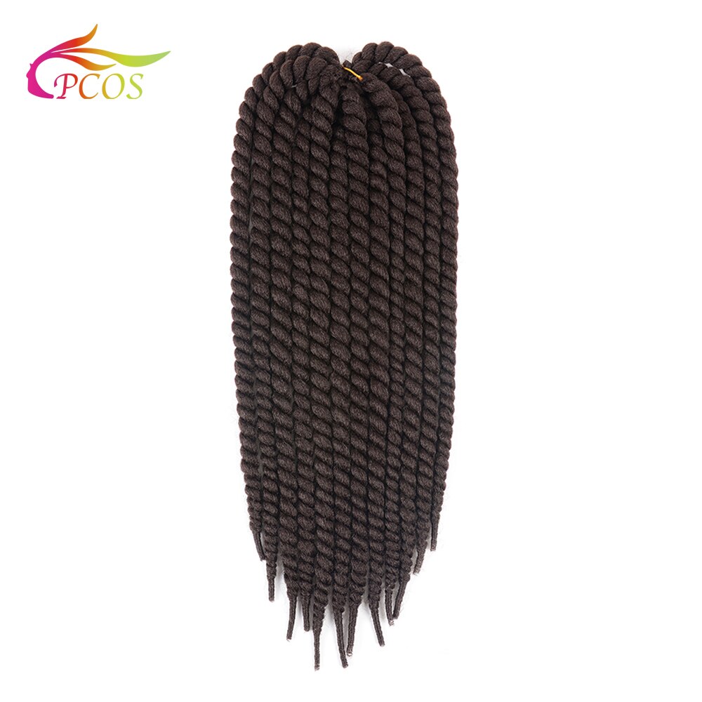 22'' Havana Mambo Twist Hair Crochet Braids Lots Color Ombre Synthetic Crochet Hair Dreadlocks Braid Hair Wig: 2