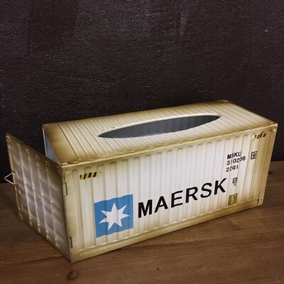 Amerikaanse Retro Industriële Stijl Container Iron Tissue Box Restaurant Tafel Plaatsing Persoonlijkheid Decoraties: 005
