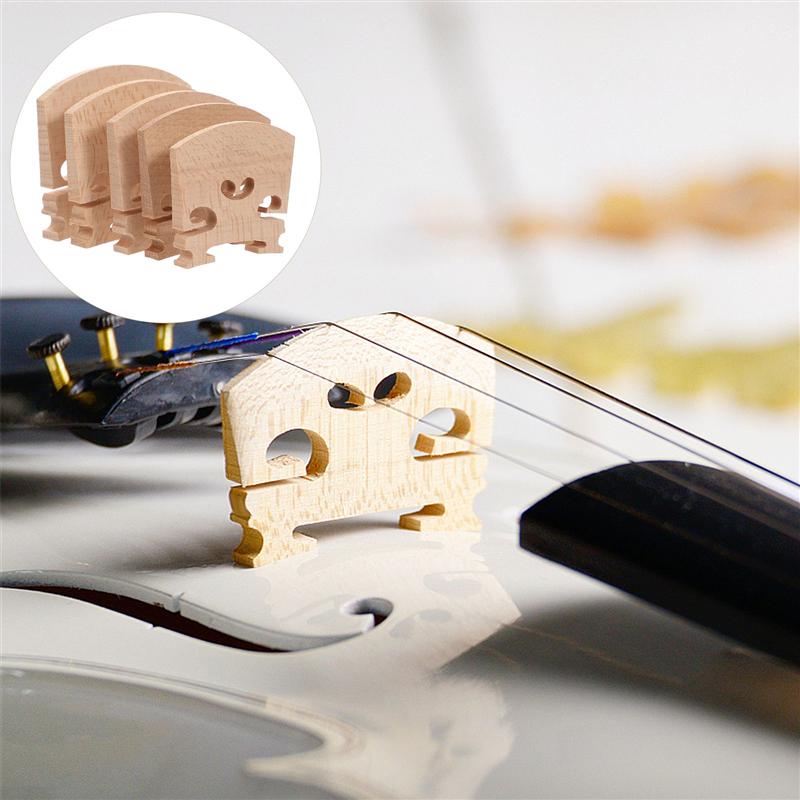 10 Stuks Viool Brug 1/8, 1/4, 1/2, 3/4, 4/4 Draagbare Fiddle Bridge Vervanging Deel