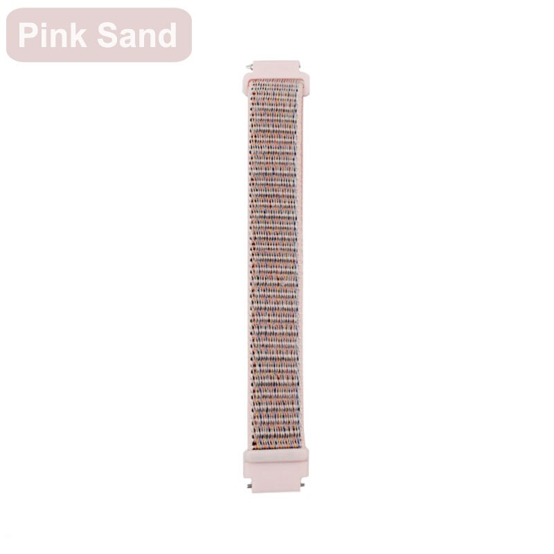 Fitbit Inspire HR Band Replacement Bracelet For Fitbit inspire Nylon Wrist Strap Velcro Wristband Smart accessories: Pink-Sand