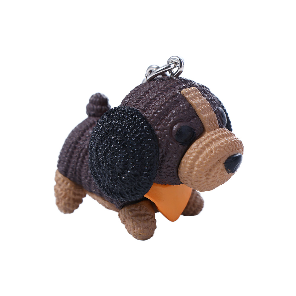 Accesorios interiores para bolsa, accesorios para llaves, bolsa de lana para perros, adornos, llavero de mascota para perro, colgante para bolso, llaveros de muñecos para perros: Gris
