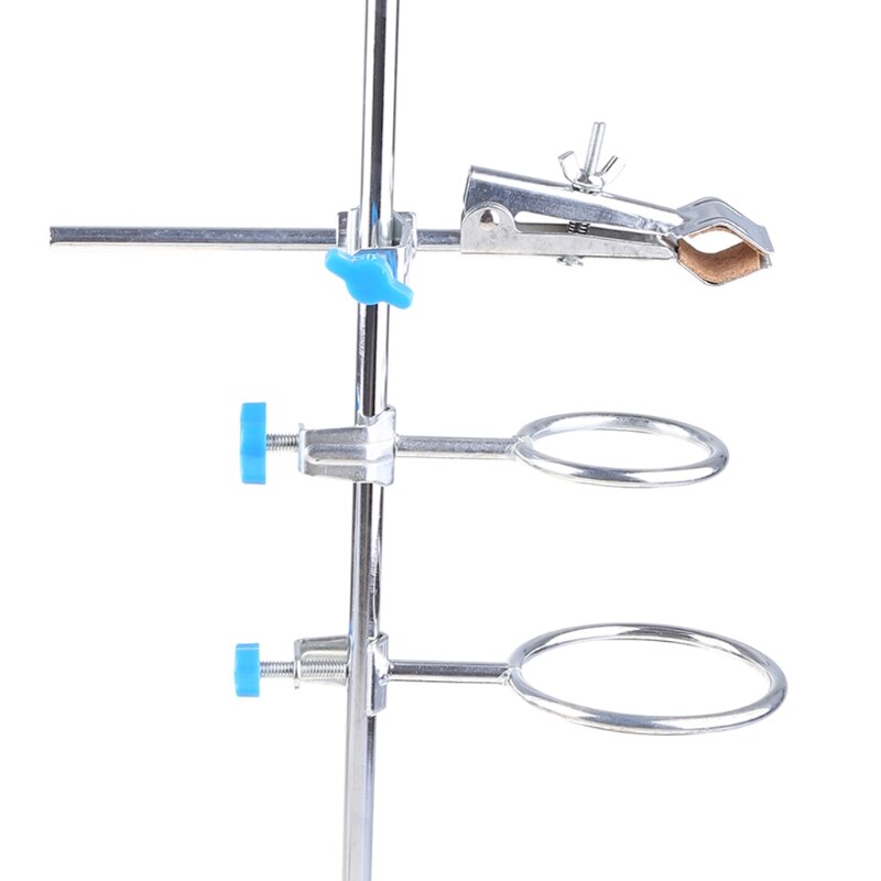 1 SET Laboratory Stands Support and Laboratory Clamp Lab Clips Flask Clamp D5QC