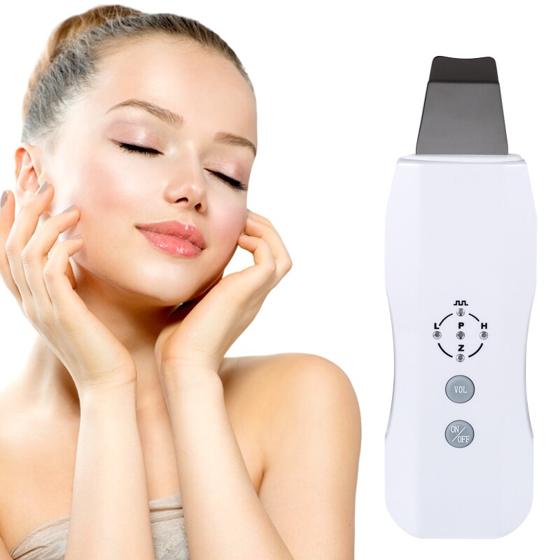 Beauty Facial Dead Skin Peeling 1Machine Product Electric Sonic Face Cleaning Spatula Ultrasonic Skin Scrubber