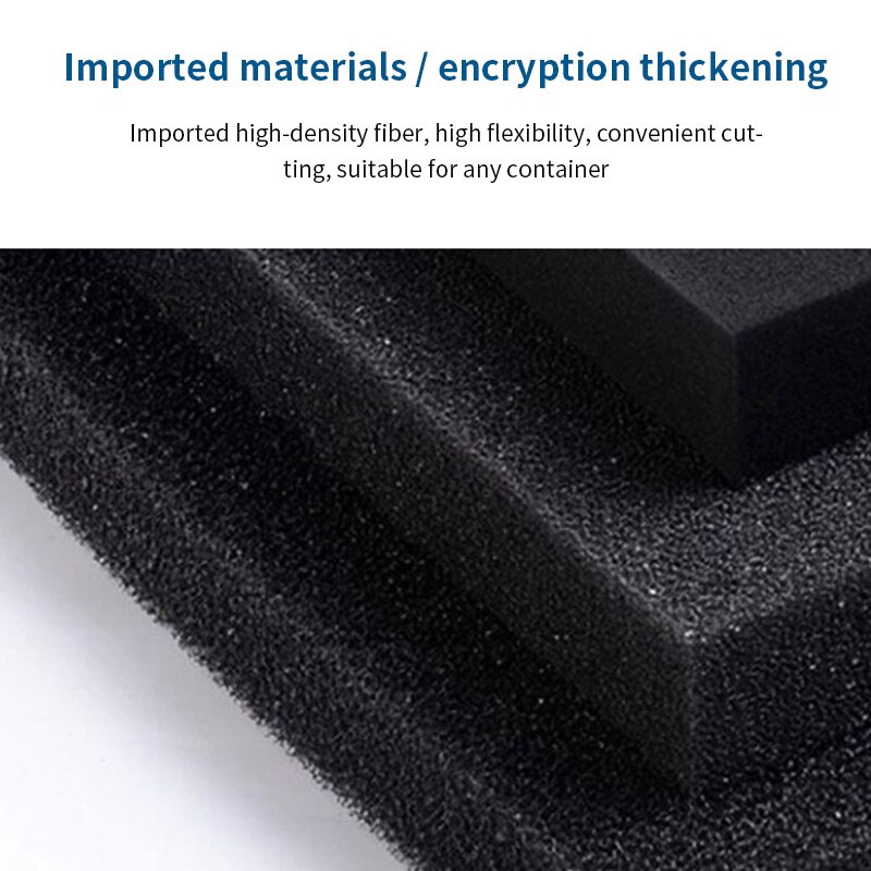 2 szt. Czarna pianka filtracyjna akwarium filtr biochemiczny gąbka uszczelniająca cedzidło długi czas użytkowania gąbka zbiornik zaopatrzenia