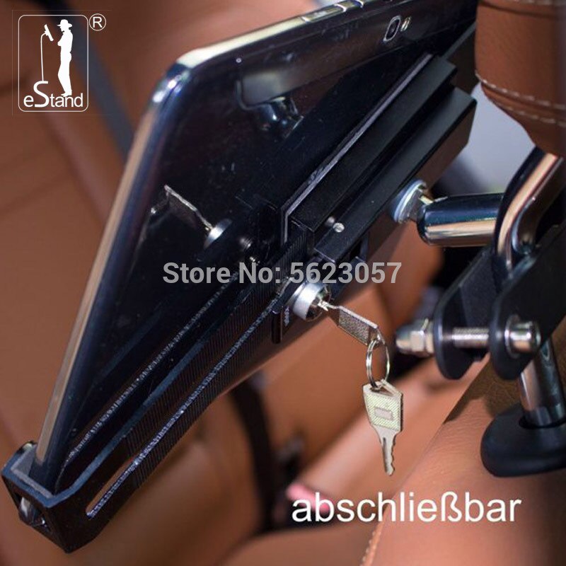 eStand Tablet Stand Holder - 7"-13" Universal Mount with Lock & Keys - Metal Commercial Display