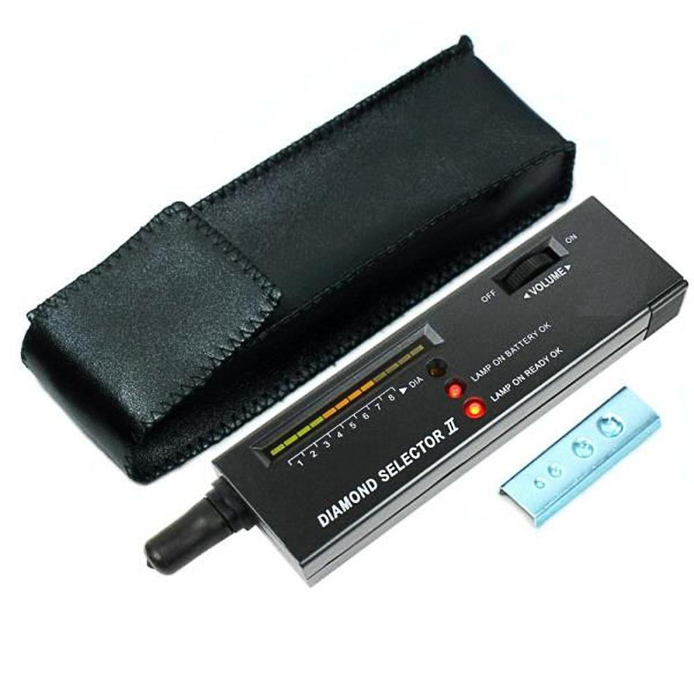 Tragbare Diamant Edelstein Tester Wähler 16*4*2,2 CM Schwarz