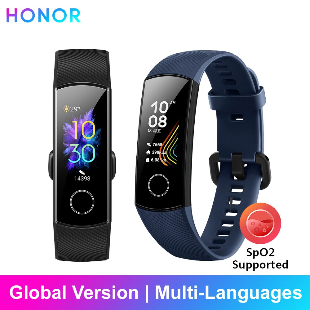 Honor band 5 slimme armband, wereldwijde versie, waterdichte sportarmband, gezondheid, bloed, zuurstof, fitness, slaaptracker, slimme band
