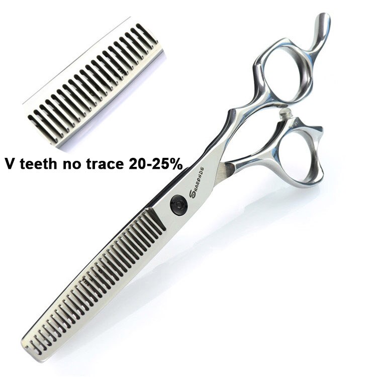 6 inch stainless steel pet grooming scissors thinning hairdressing scissors hairdresser special haircut scissors tool kit: 6 inch V tooth