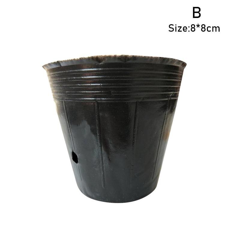 10 pz vaso da fiori in plastica per vivaio per piantine da giardinaggio contenitori per fioriere dimensioni multiplo vaso da fiori opzionale