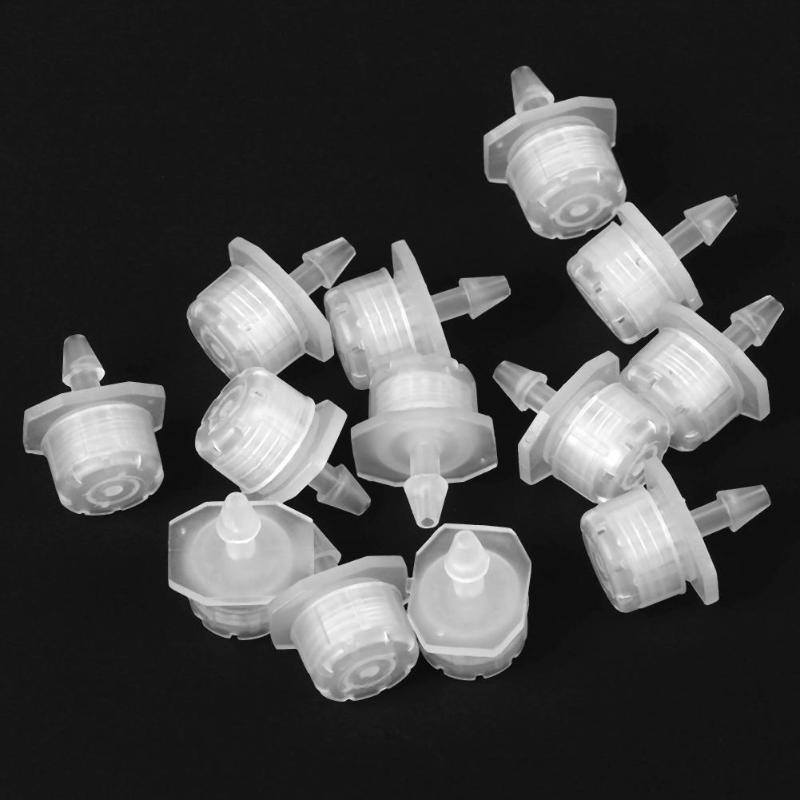 50Pcs/lot Adjustable Dripper Clear Micro Drip Irrigation Watering Drip Head Emitter Garden Supplies for 4/7mm Water Hose
