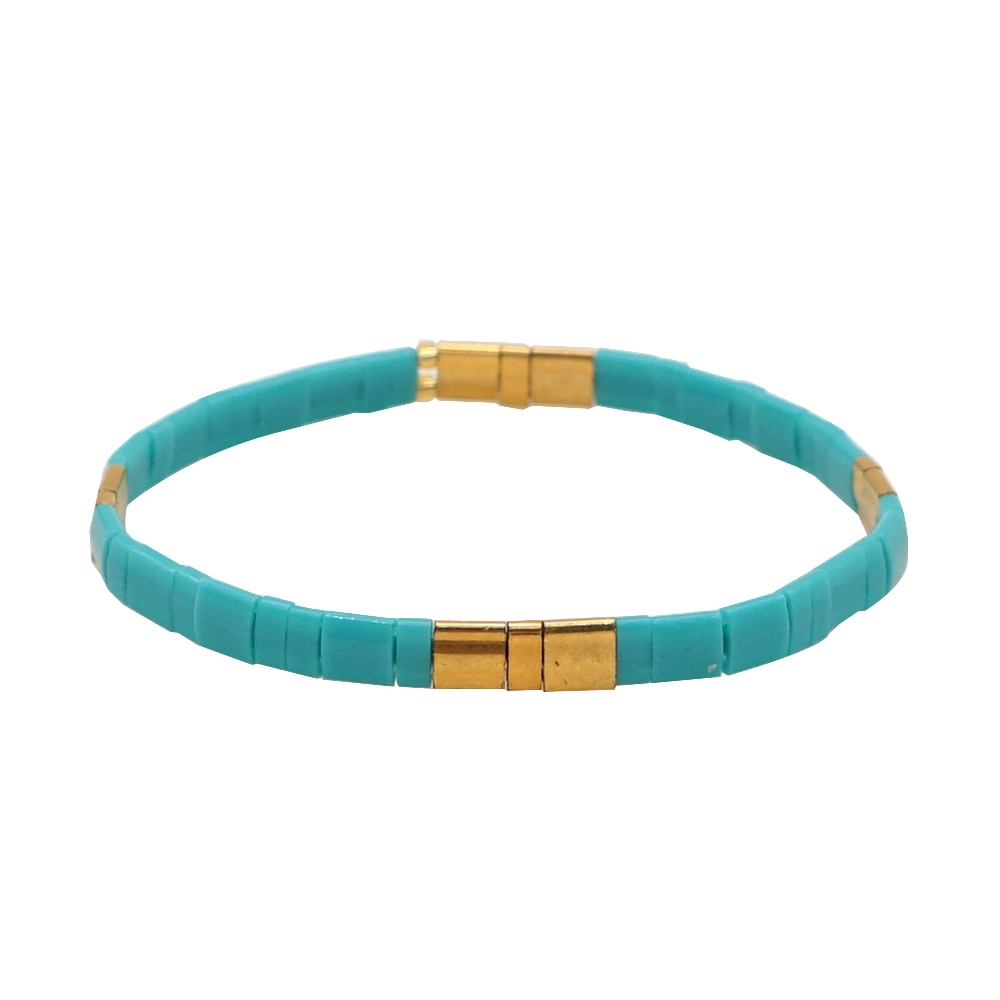 Go2 boho nyaste tila pärlor armband miyuki glas armband kvinnor femme vänskap armband smycken pulseira mujer armband