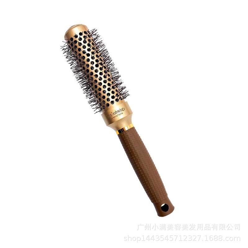Rodillo de pelo de cerámica, peine de placa grande, rizador de papel de aluminio, peine de peluquería moldeador de aire conductor de calor para hombres y mujeres: Blanco