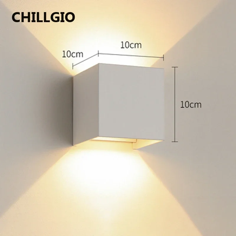 MiniInTheBox LGIO-Lampe de Décoration de Jardin, Appliques Murales G9 Extérieures, Porche Étanche IP65, Éclairage NikLumineux LED en Aluminium: Gris clair / WHITE