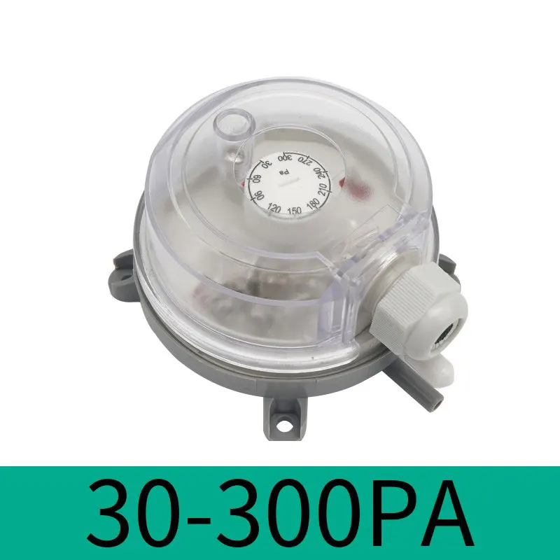 ELECALL Air Differential Pressure Switch Adjustable Micro Pressure Switch Optional Range 20 ~ 5000 Pa 500pa 300pa: Silver