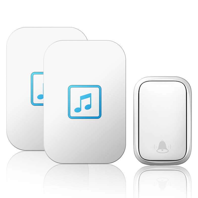 Cacazi Waterdicht Self-Aangedreven Home Draadloze Deurbel 150M Remote Geen Batterij Knop Us Eu Uk Au Plug Ontvanger call Ring Bell