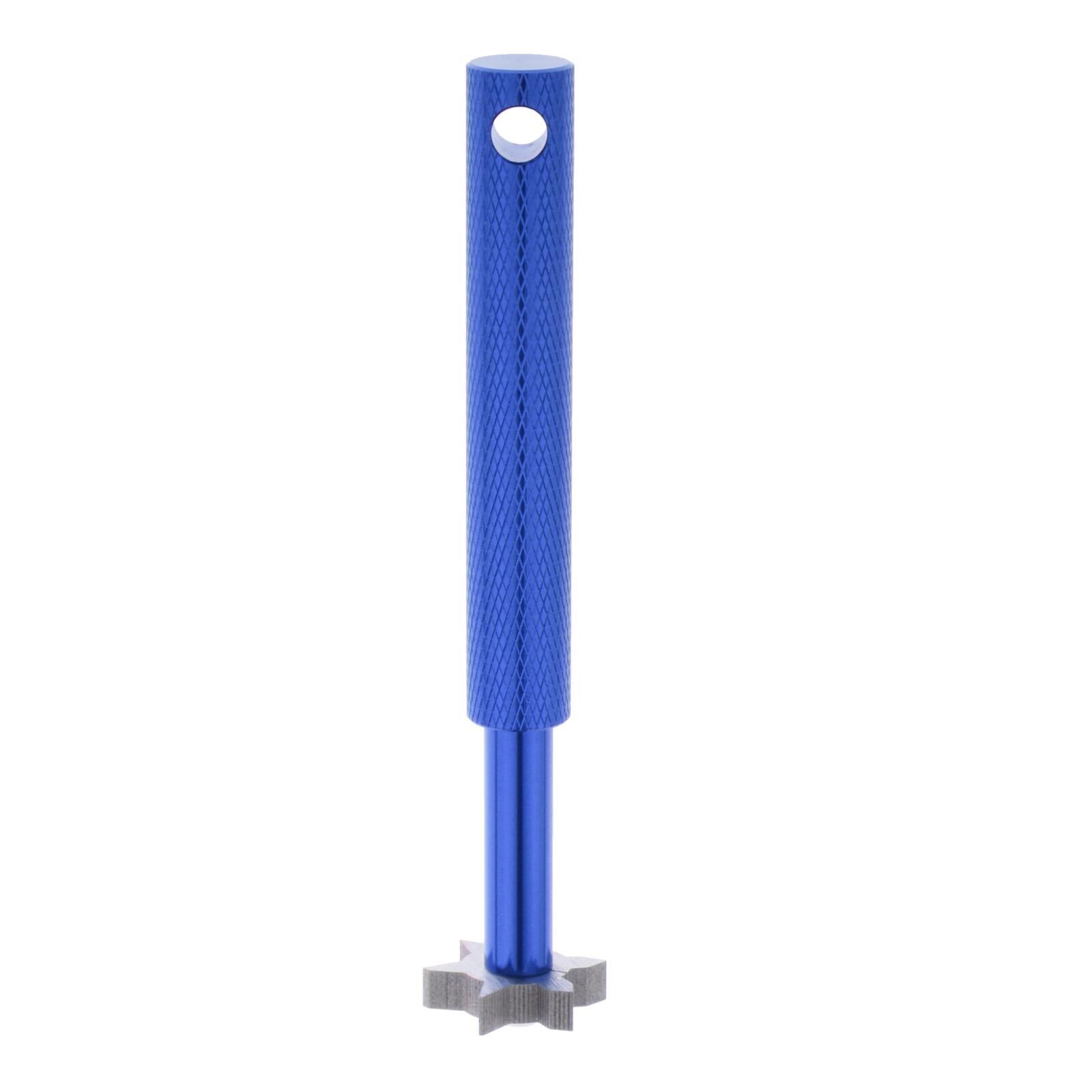 6 Head Lengthen Wedge Iron Golf Club Groove Sharpener Brush Cleaner Regrooving Tool - 6 Head: Blue