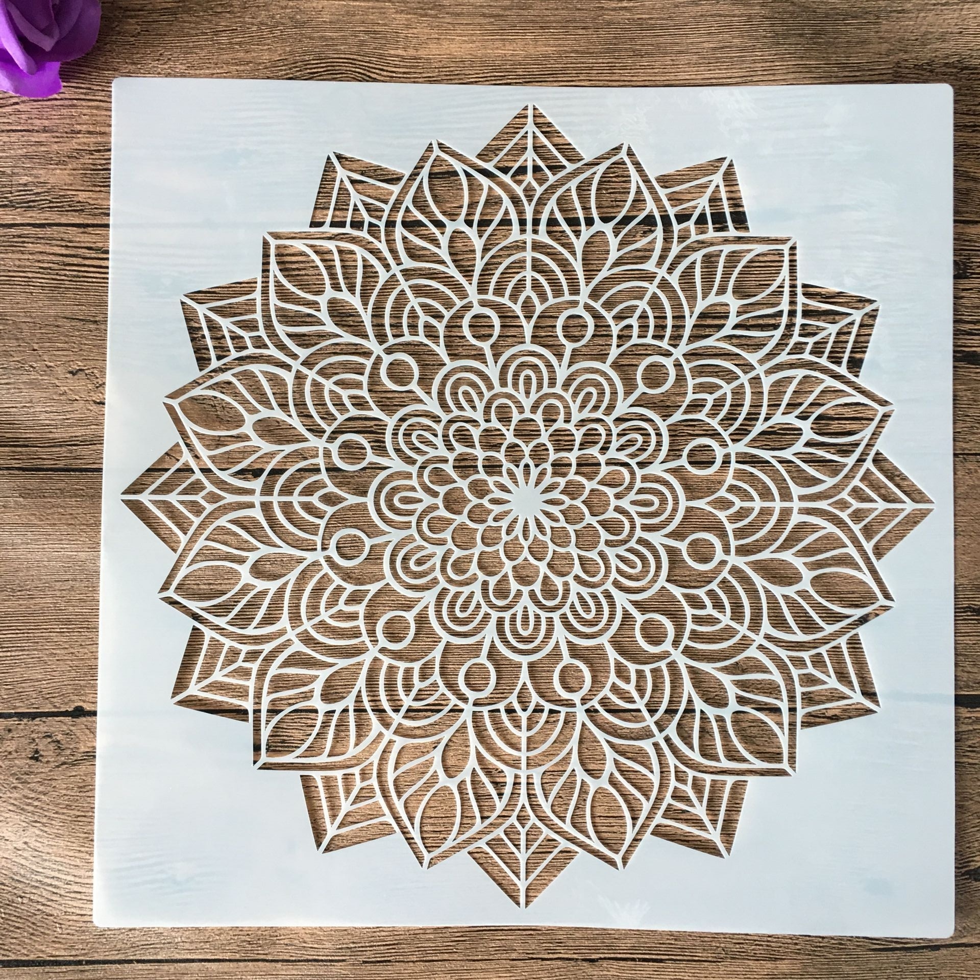 30 *30cm DIY stencil painting template retro pattern model wax paper tile wall floor furniture decorative painting mold mandala