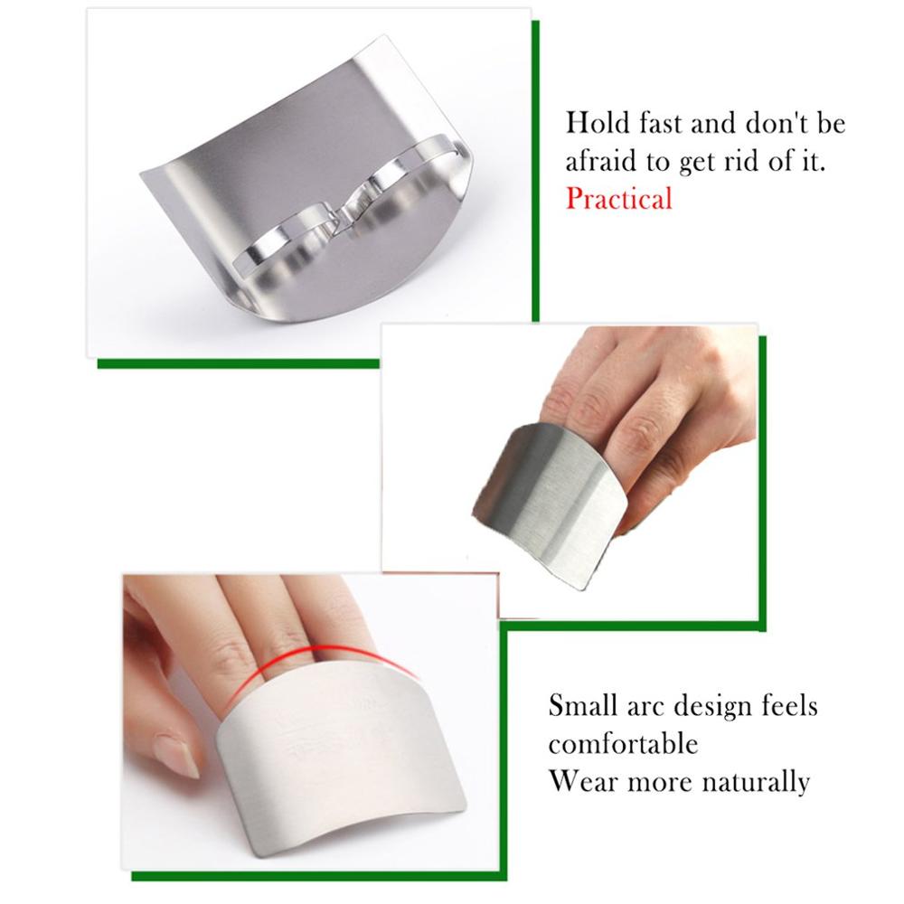 De acero inoxidable Protector de mano y dedos guarda para cuchillo dedo cortado Chop seguro rebanada de protección de dedo herramientas de cocina . Exclusivo.