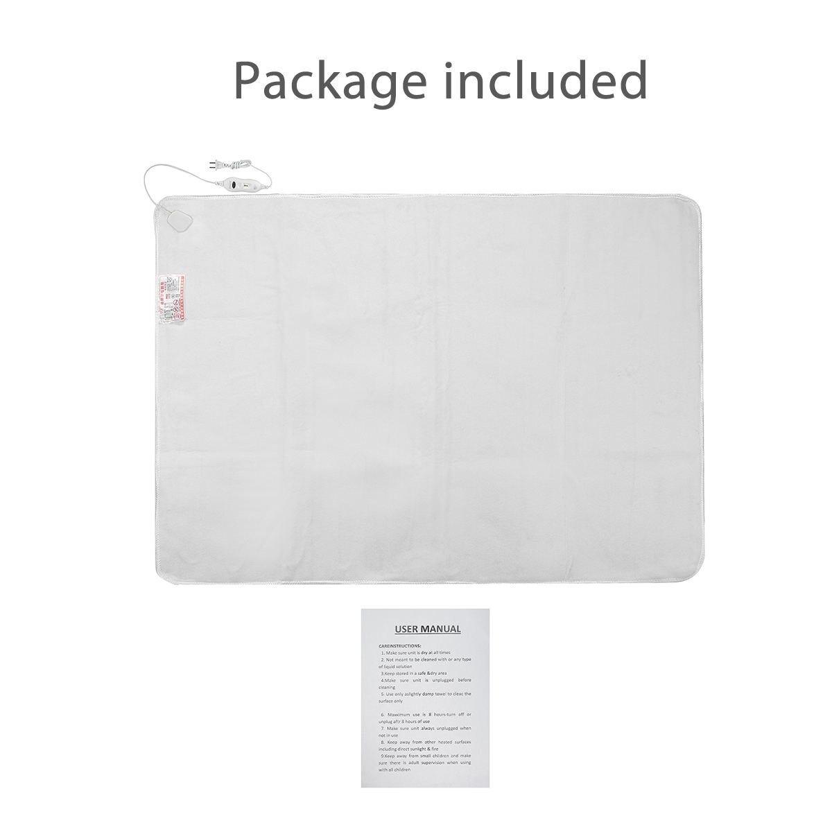 110v/220v vinter elektrisk teppe flanell dobbelt oppvarmet teppe sikkerhet elektrisk teppe tykkere elektrisk matt kropp varmere pute