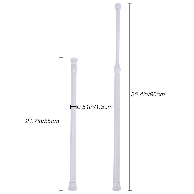 Multifunctionele Verstelbare Badkamer Douche Gordijn Staven Uitschuifbare Telescopische Douchegordijnstangen Spanning Pole Staaf Hanger