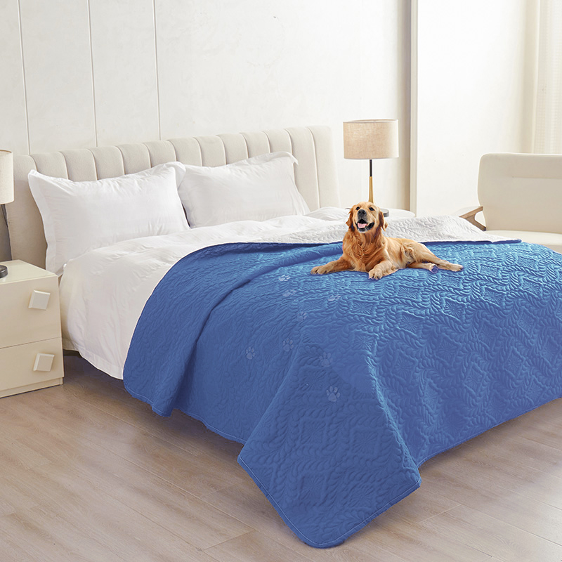 Colcha à prova de sujeira, capa impermeável para cama de cachorro, cobertor para móveis, protetor de cama, capa de sofá para cães e gatos, apoio antiderrapante: 150*65cm / Vermelho