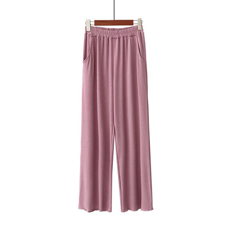 Spring And Autumn Ladies Cotton Pants Women Simple Style Large Size Comfort Loose Homewear Femme Soft Sleep Bottoms