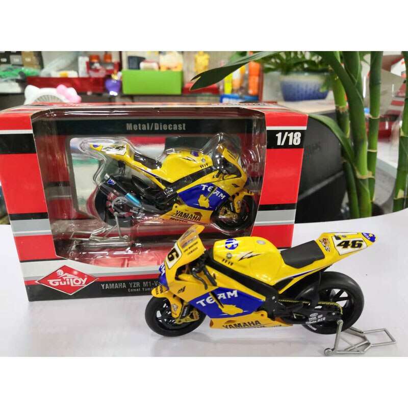 LEO 1:18 46 # Limited Collector Rossi Motorcycle Model Series Apulia Yamaha Honda Motorcycle Toys Best Birthday: 46