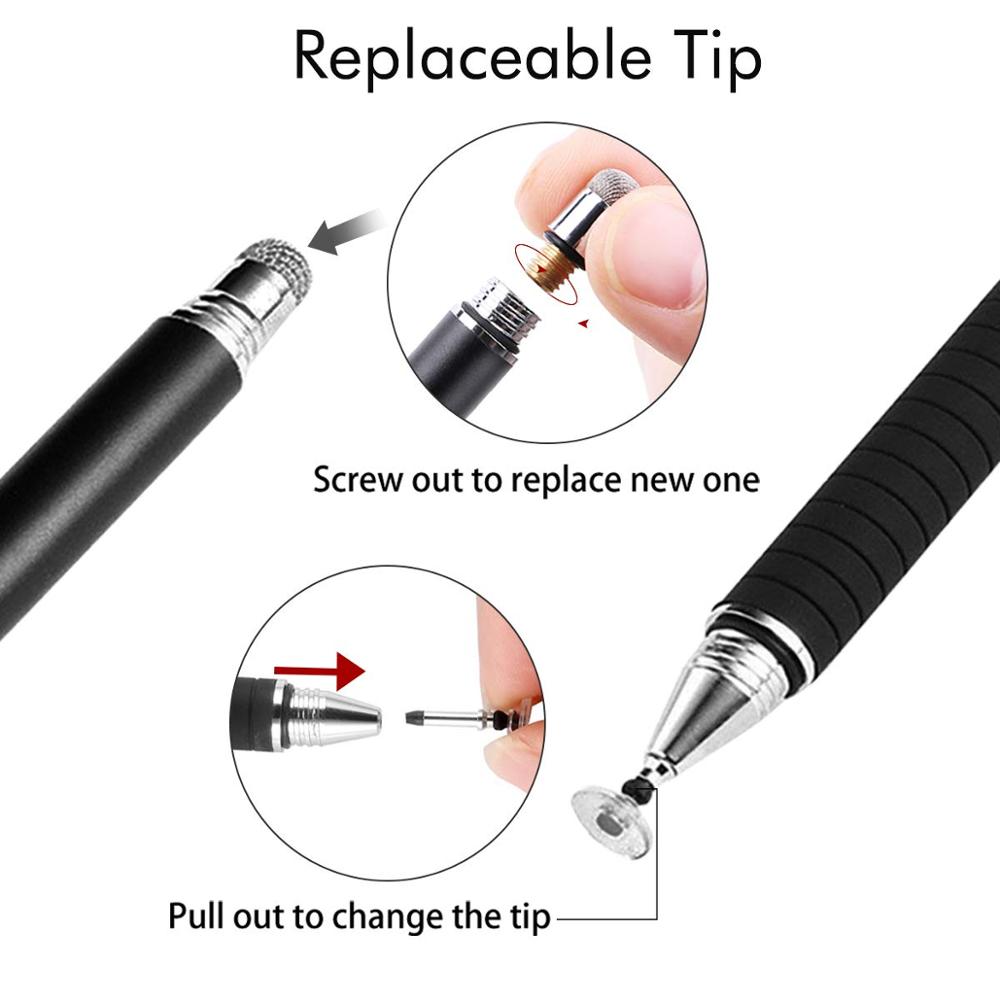 Disc Stylus Touch Screen Capacitieve Pen Voor Iphone /Ipad/Android Smartphones Hoge Precisie Multi-Functie pen
